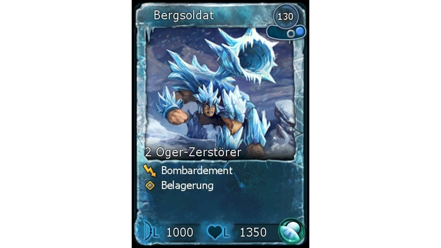 Battleforge - Frost-Deck: Bergsoldat