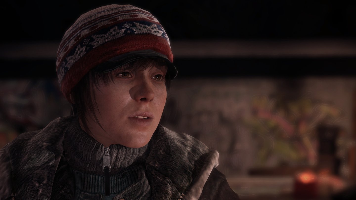 Beyond: Two SoulsDer Spieler begleitet Jodie (Ellen Page) von frühester Kindheit an bis ins Erwachsenenalter.