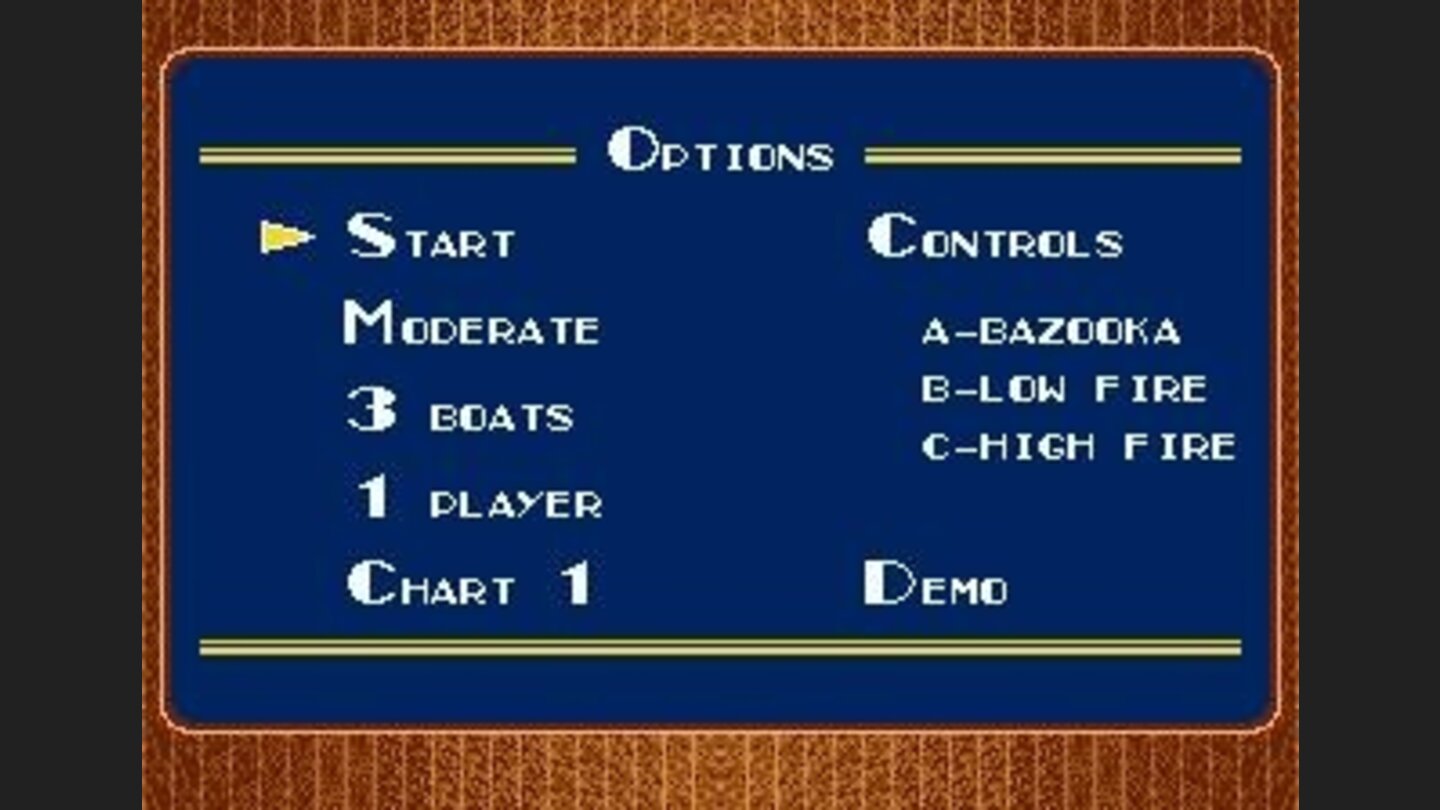 Main menu