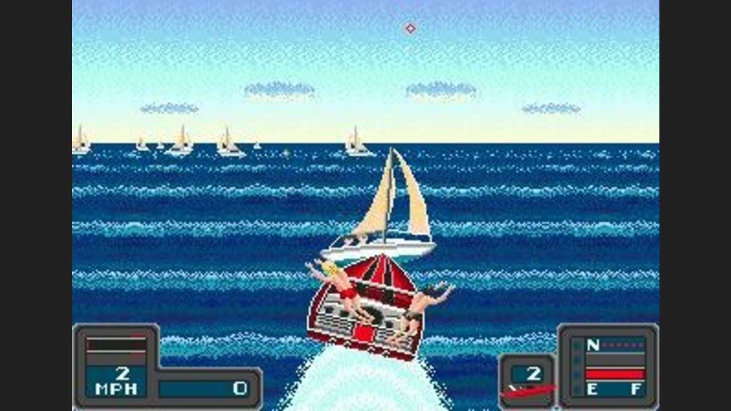 No! Rammed a yacht!