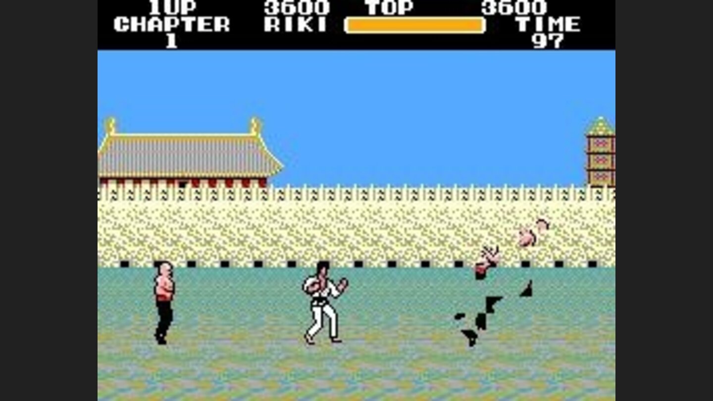 Riki shattered his approaching enemies to pieces