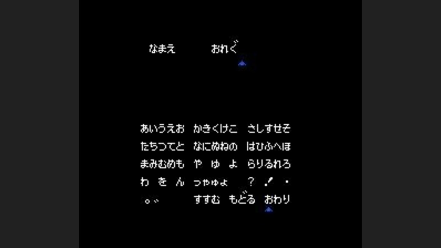 Naming your character