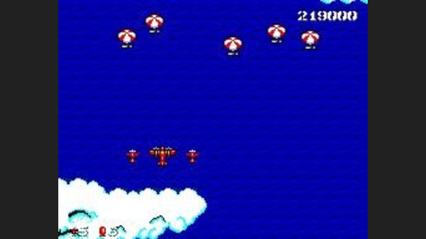 Look like missiles parachuting down into the ocean