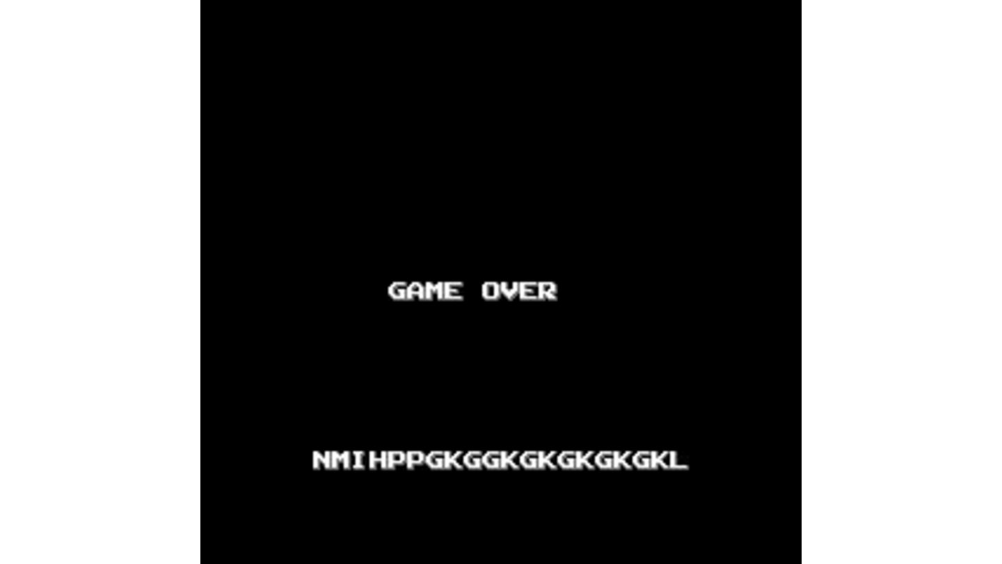 Game Over and Password Screen