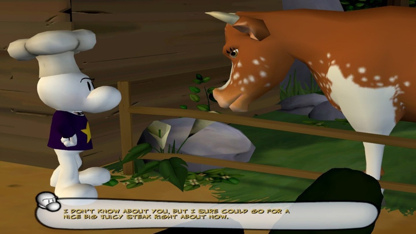 Bone: The Great Cow Race (2006) The Great Cow Race, das 2006 als zweite Episode der Bone-Series erschien, nehmen die Bone-Cousins – nachdem sie ihre Reise durch die Wüste überstanden haben – aus unterschiedlichen Motiven am jährlichen Kuhrennen in Barrelhaven teil: Fone will seine Angebetete beeindrucken, während Phoney und Smile versuchen, die Bewohner der Stadt zu bestehlen. Im Spiel ist es wie in Day of the Tentacle von LucasArts möglich, alle drei Charaktere zu steuern.