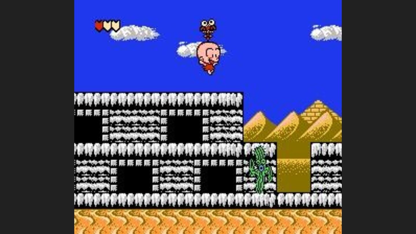 Bonk is carried off to a bonus level