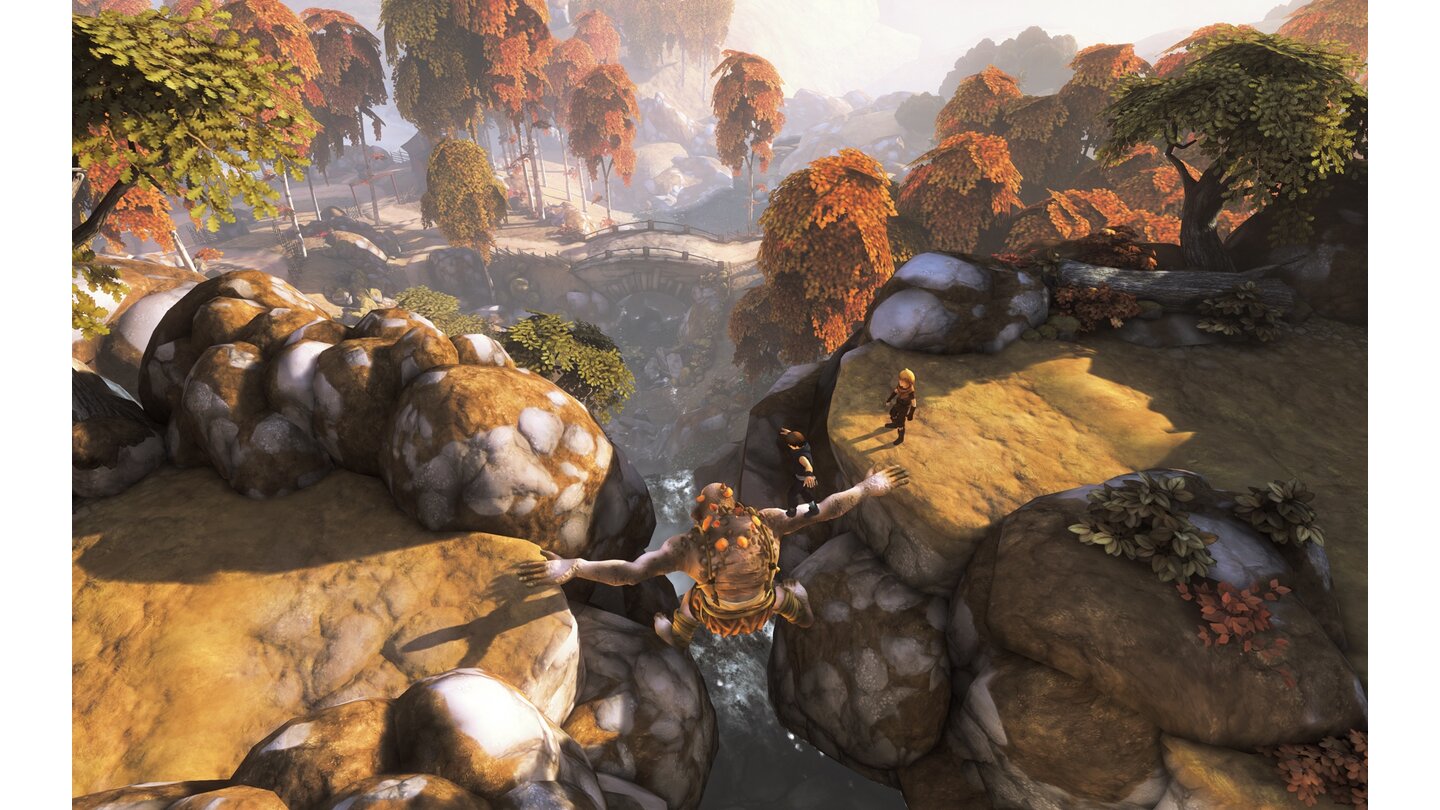 Brothers: A Tale of Two SonsDer Troll hilft uns netterweise über eine Schlucht.