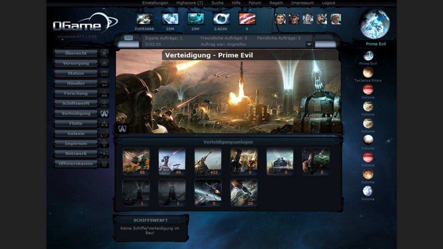 BrowserspieleOGame von Gameforge läuft bereits seit 2002 und wurde 2010 vor allem optisch aufpoliert.