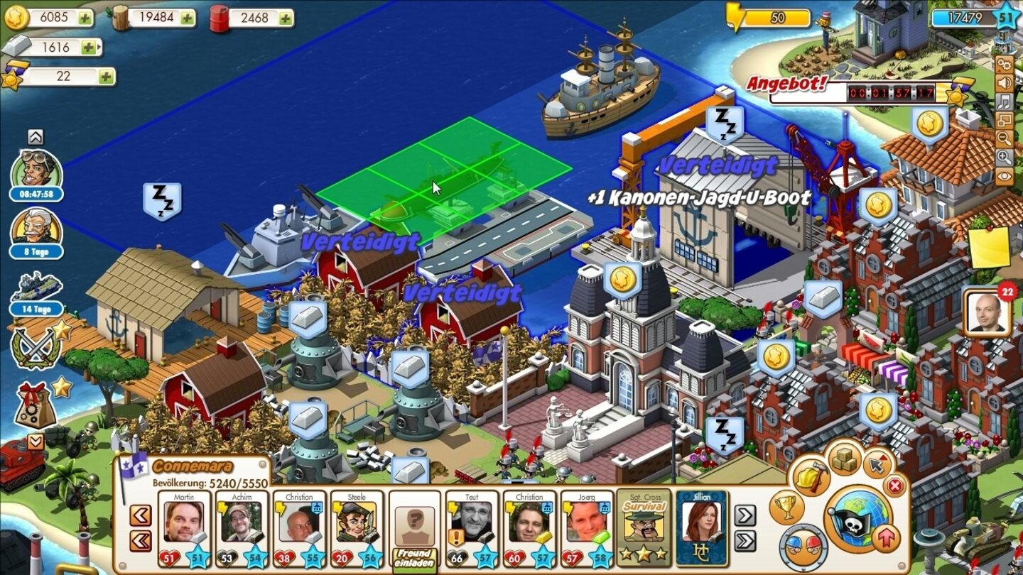 Browserspiele»Strategie« in kunterbunt: das spaßige Empires + Allies lebt von Schadenfreude, hat aber auf hohen Levels einen wahren Quest-Overkill.