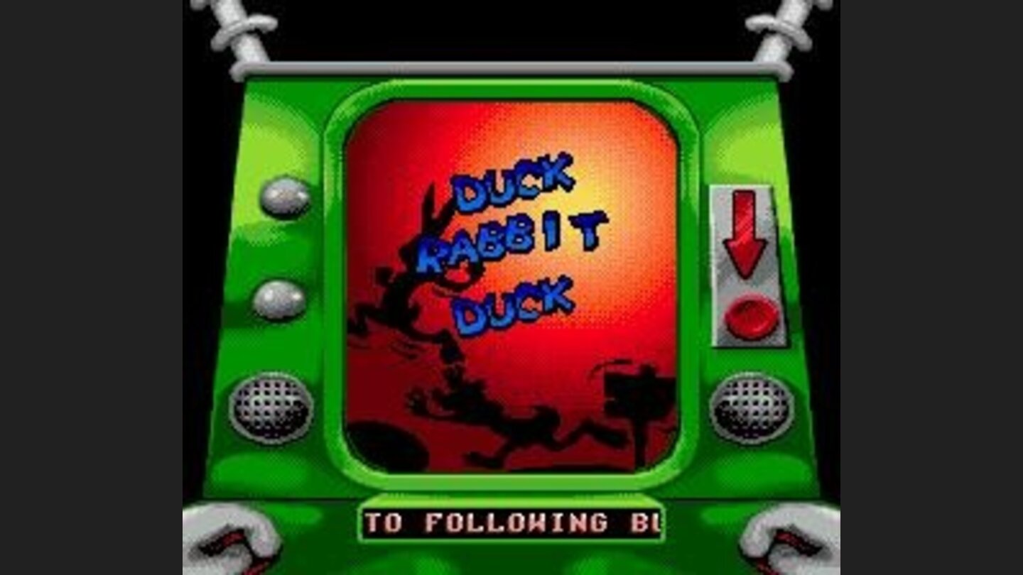 The levels appear on the TV screen