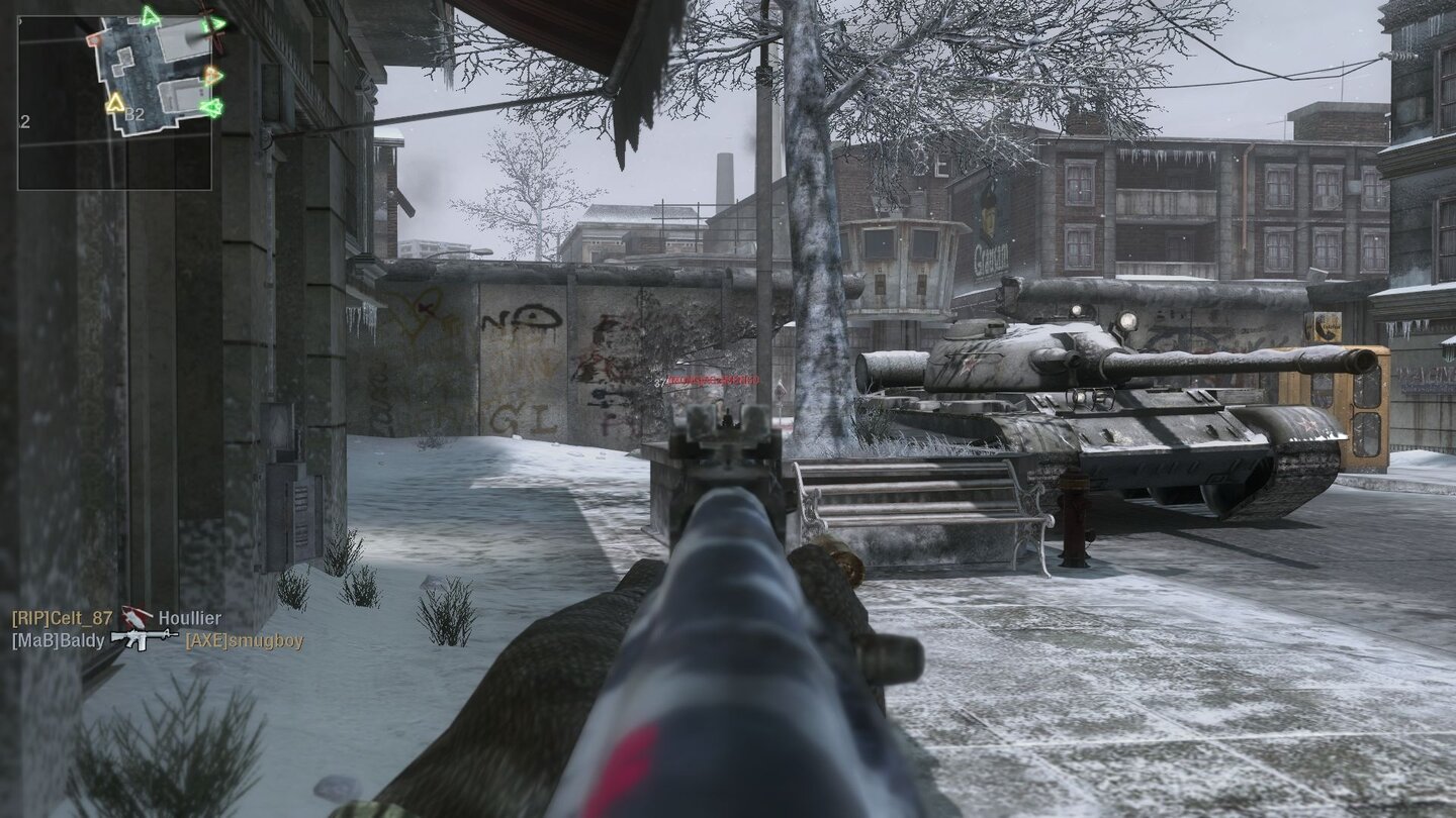 Call of Duty: Black OpsBilder von der Karte »Berlin Wall« aus dem Multiplayer-DLC First Strike.