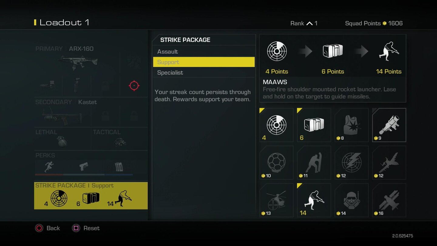 Call of Duty: Ghosts - Perks und Streaks