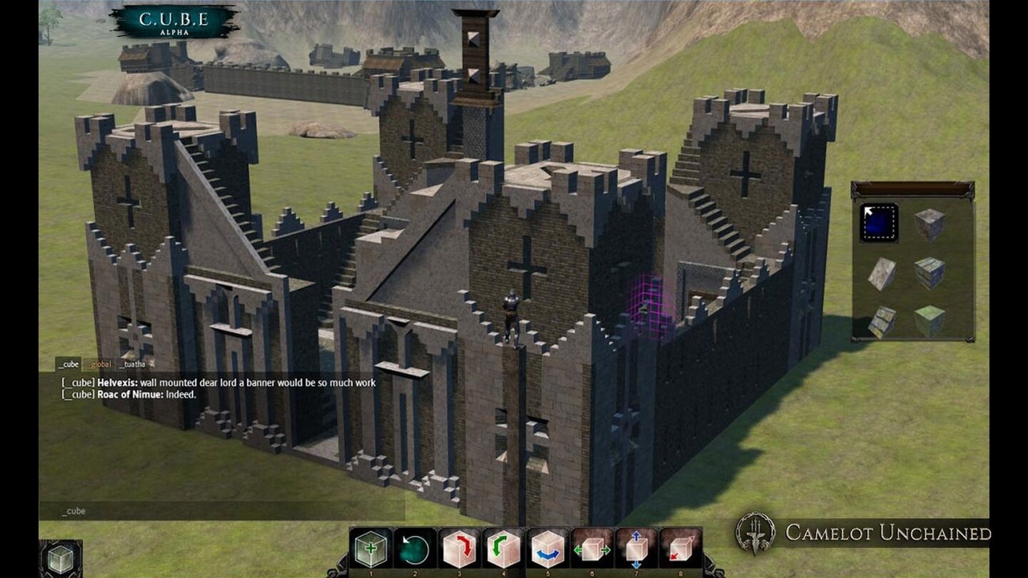 Camelot UnchainedMit dem Camelot Unchained Building Environment kreieren Alpha-Spieler bereits fantastische Bauten.
