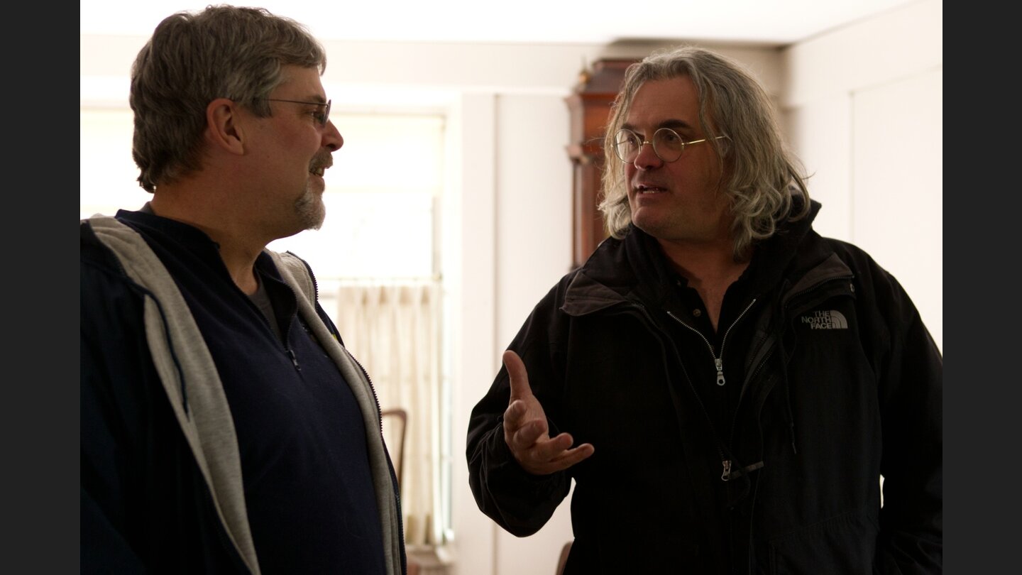 Captain PhillipsRichard Phillips und Paul Greengrass bei den Dreharbeiten. Kurze Zeit nach den traumatischen Erlebnissen stach Phillips bereits wieder in See.