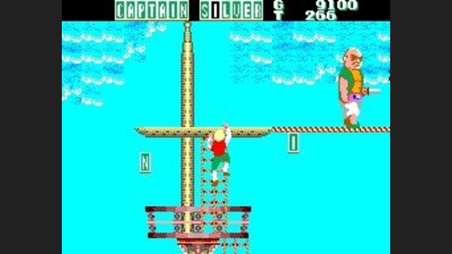 Climbing up the mast