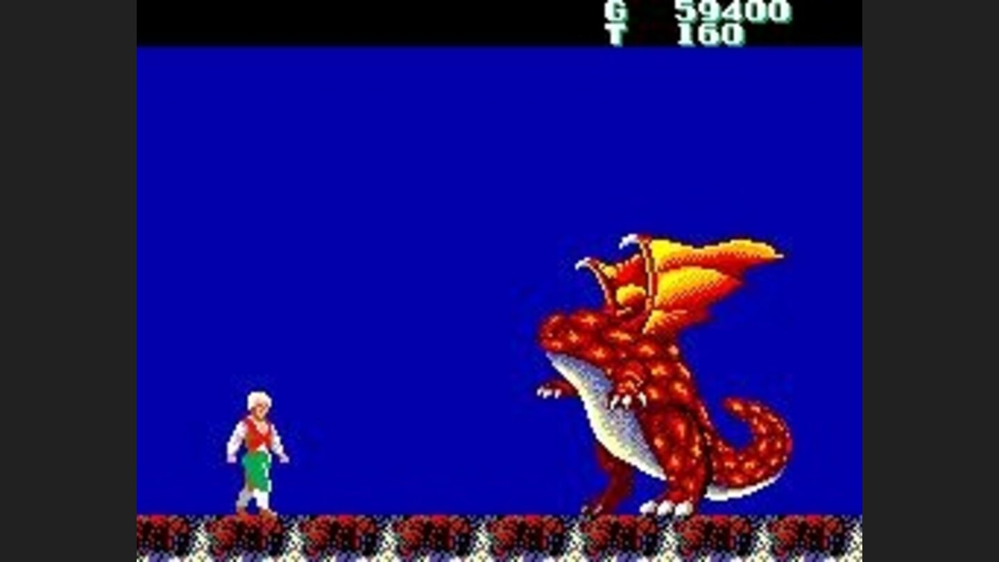 The dragons head is cut off