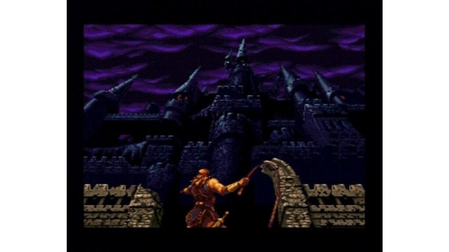 (Original Mode) The main character prepping to enter the infamous castle of evil.