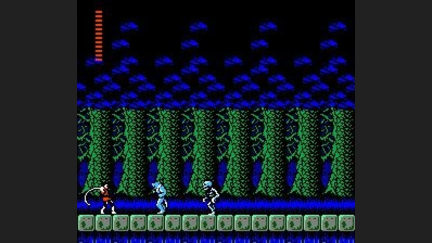 Blue bears and skeletons attacking