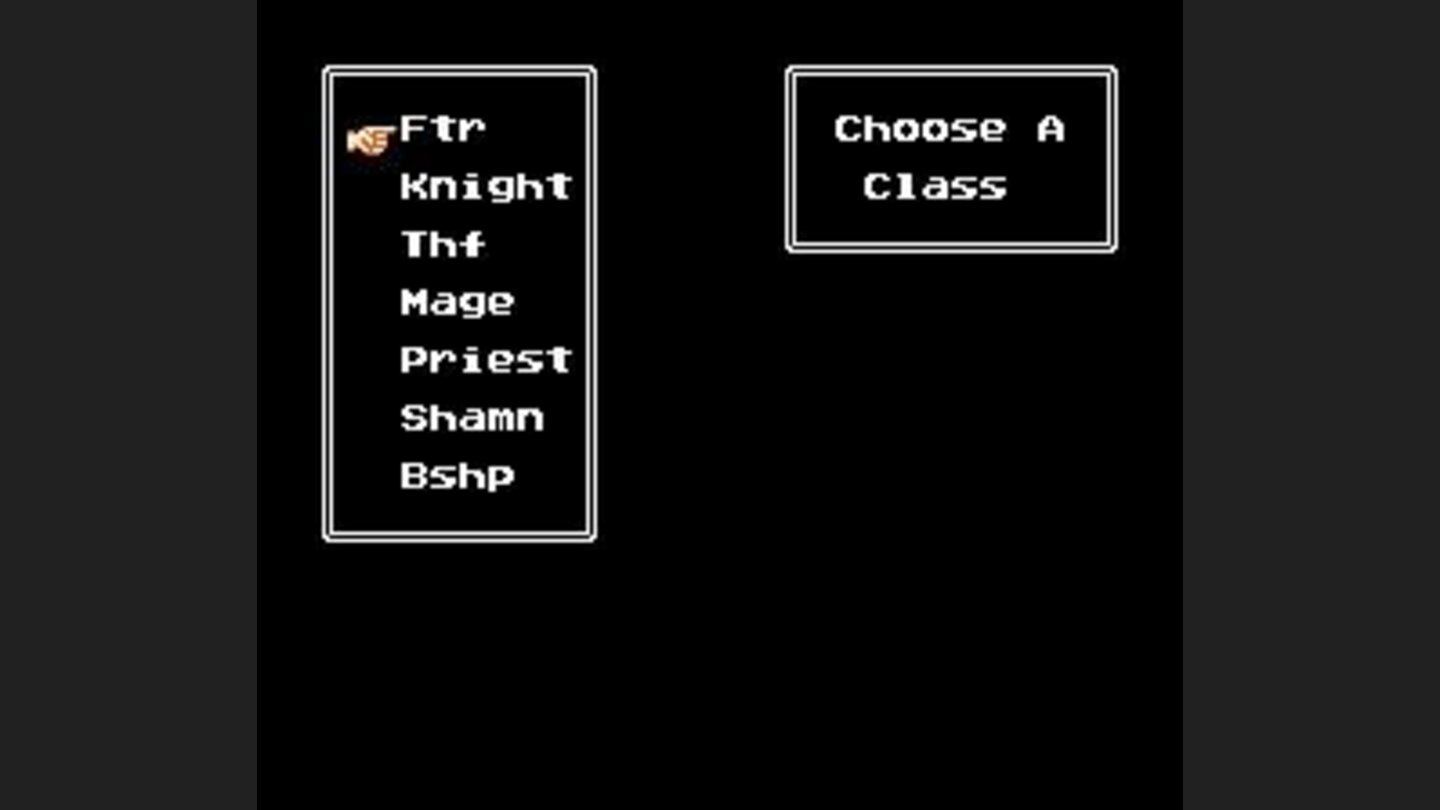 Assigning a class to your character