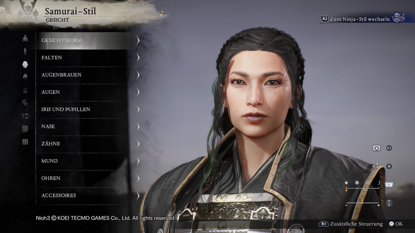 Nioh 3: Freunde von ausführlichen Charaktereditoren kommen hier auf ihre Kosten.