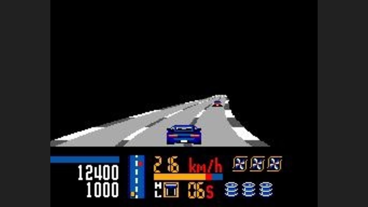 You get 1000 points for passing a car