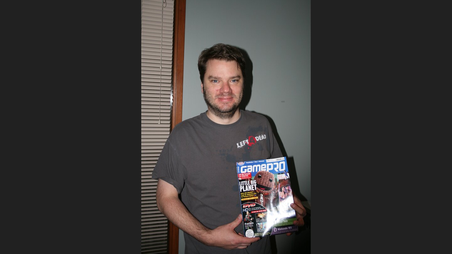 Chet Faliszek von Valve mit GamePro.