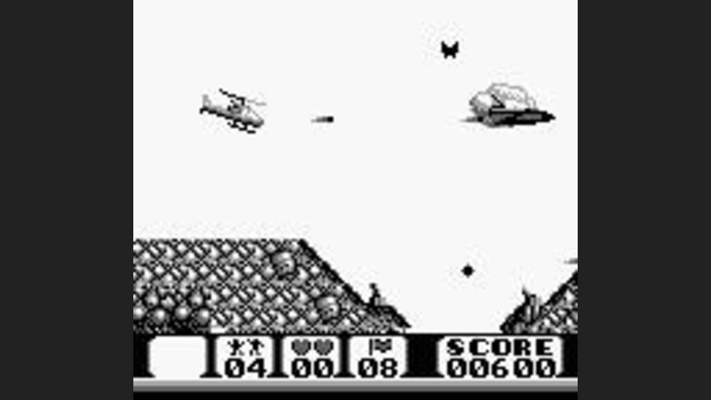 Shooting at a bomber.