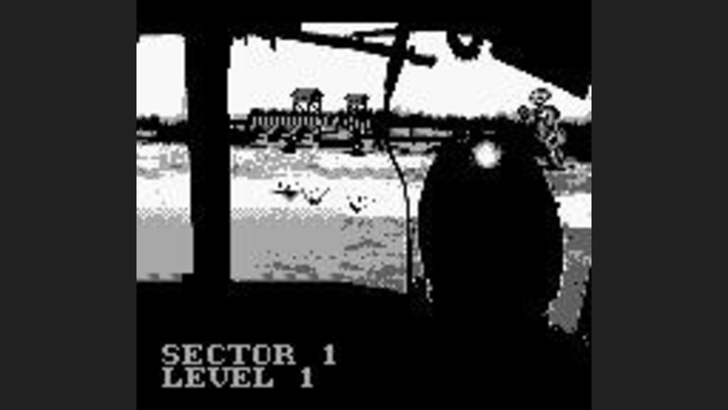 At the begining of a level