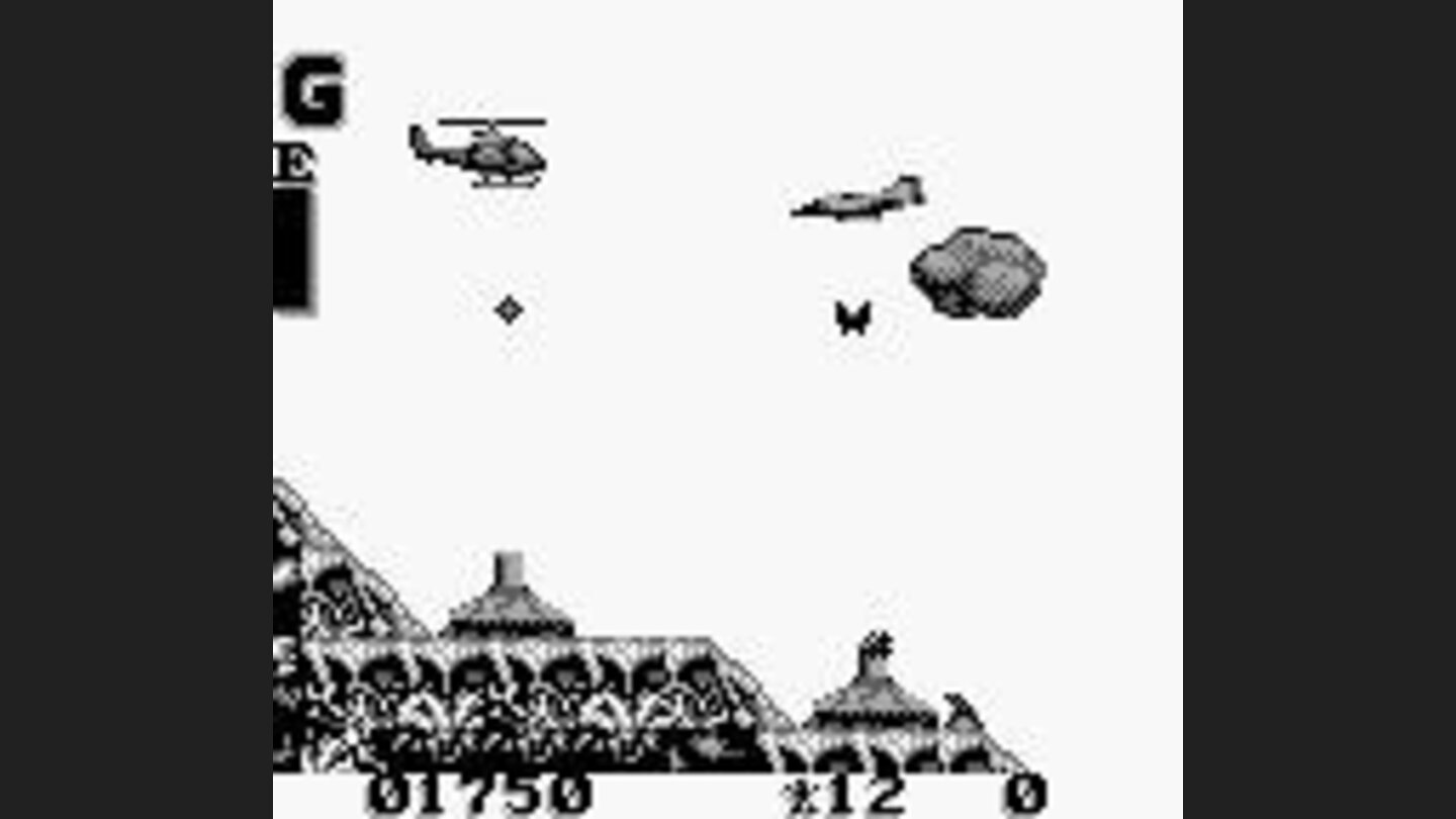 Under attack by ordnance, a bomber and a bird