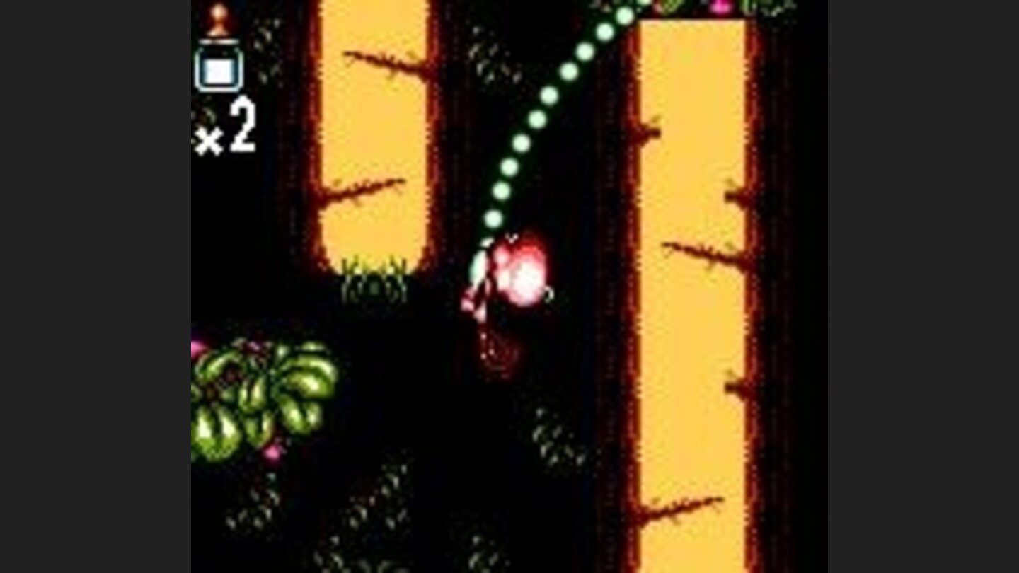 Use the vines to swing across