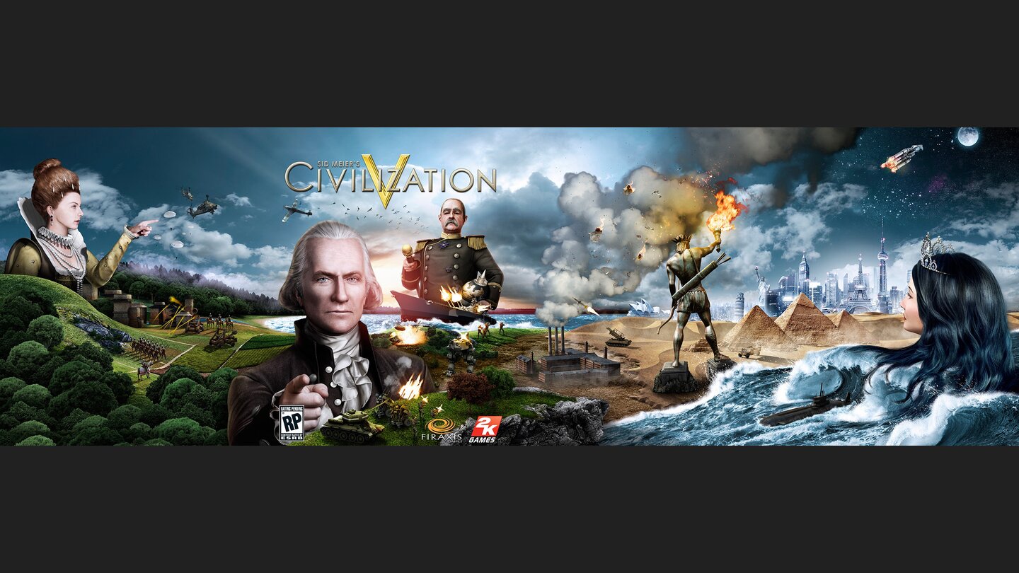 » Dualscreen-Wallpaper zu Civilization 5 herunterladen