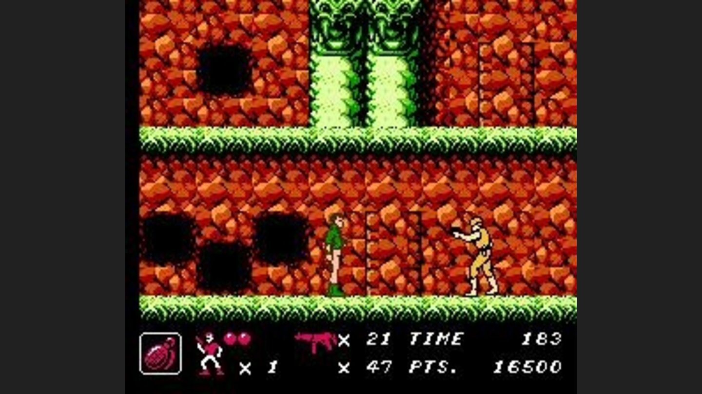 Watch out! There are newer enemies with different colors - these guys actually carry guns.