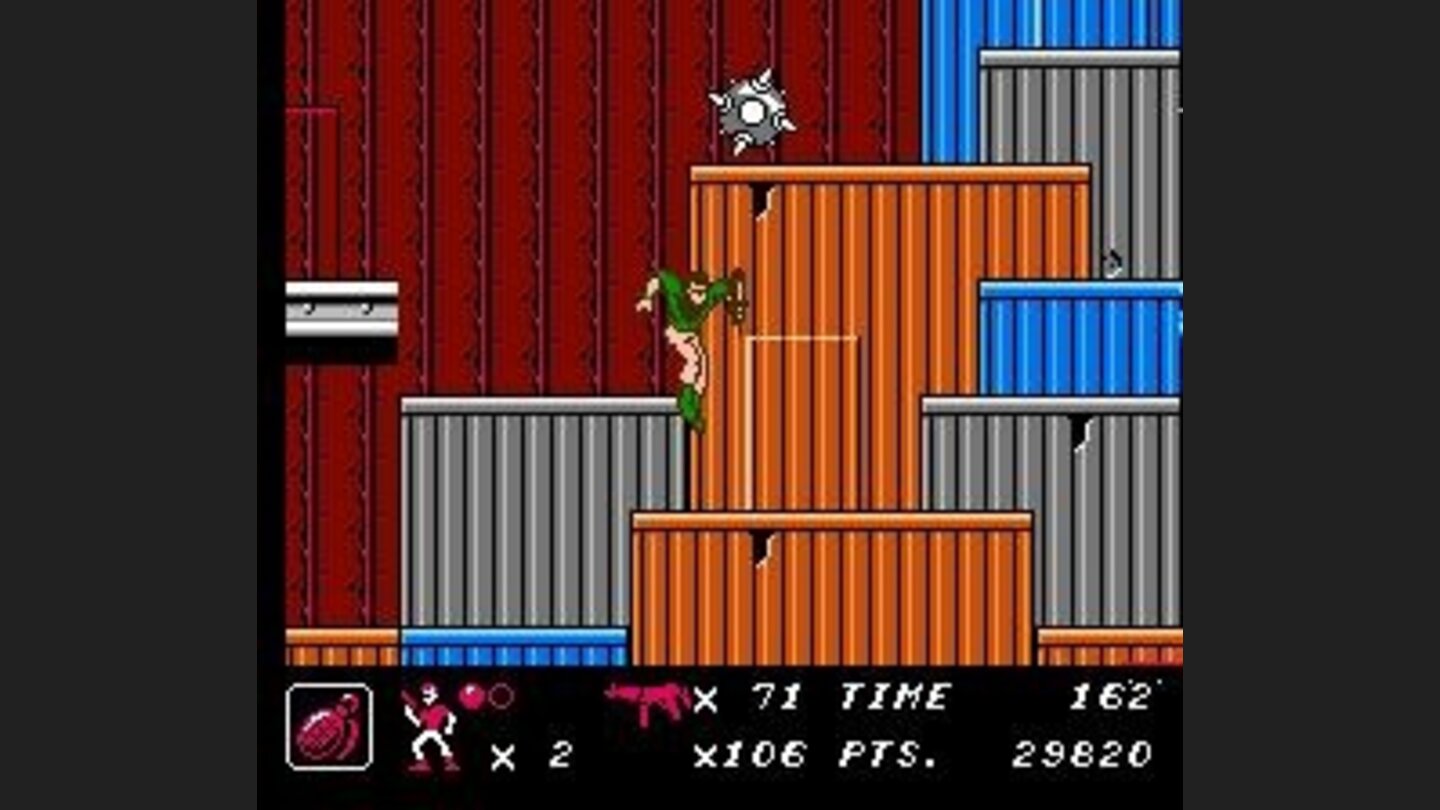 Falling spiked balls in the warehouse - there must be no occupational safety oversight in South America.