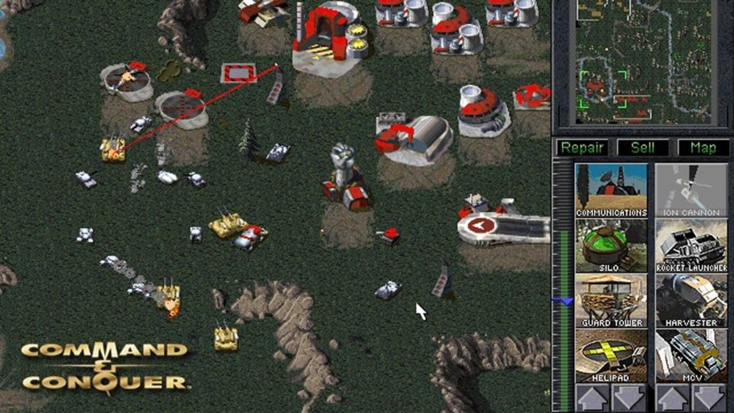 Command & Conquer: Der Tiberiumkonflikt (1995)Auf zwei CDs wurde im August 1995 eines der wichtigsten Strategiespiele der Spielegeschichte ausgeliefert: Command & Conquer. Im Deutschen mit dem Untertitel Der Tiberiumkonflikt, im Englischen als Tiberian Dawn.