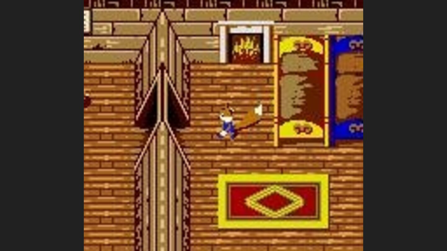 The game starts in Conkers house. Collect some items here.