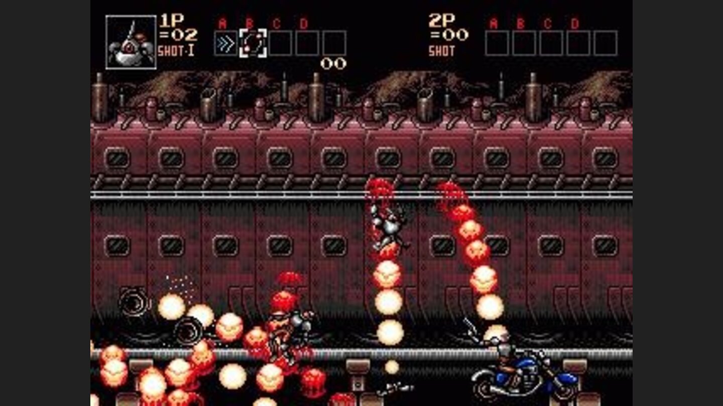 Shooting bikers from the side of a train