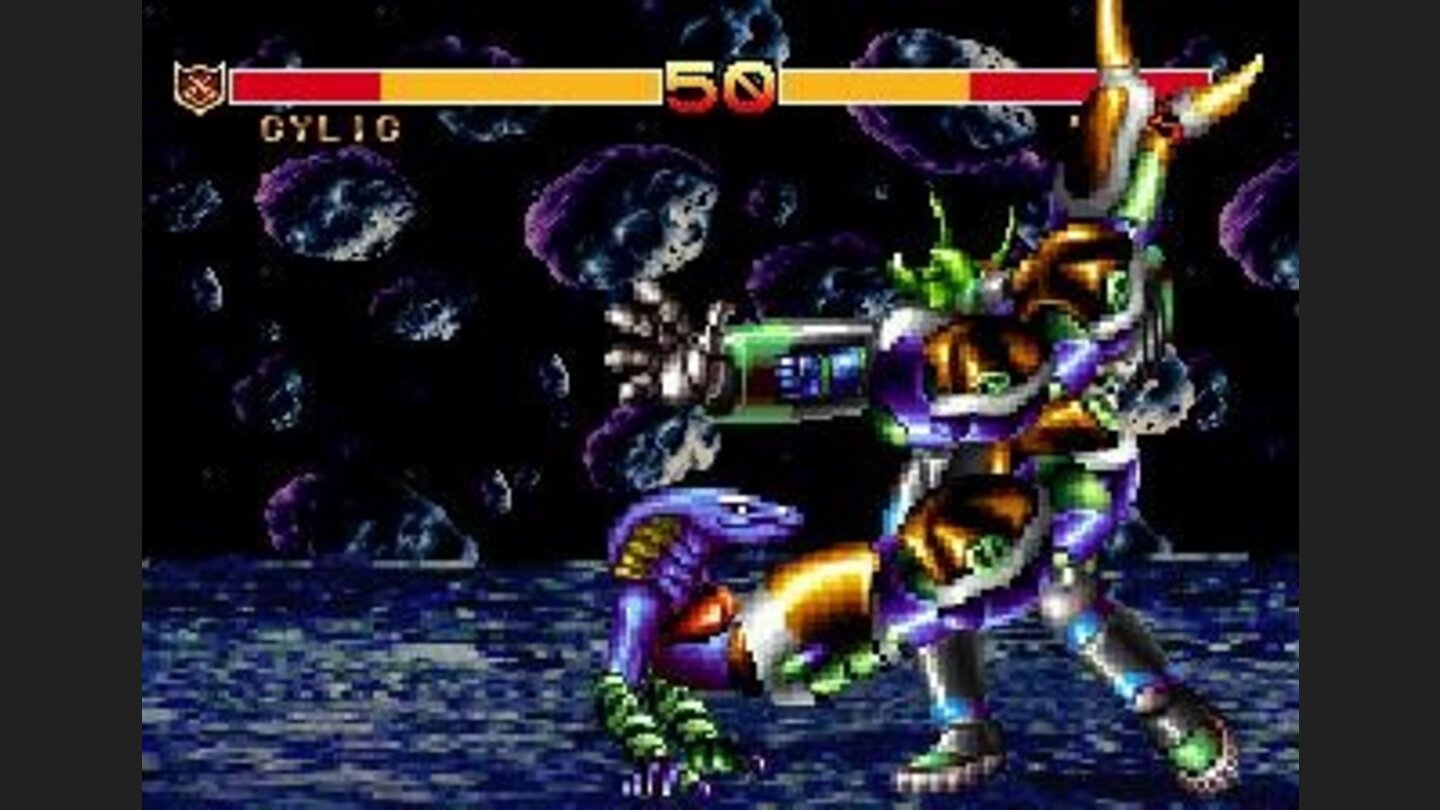 Naja squeezes her opponents.