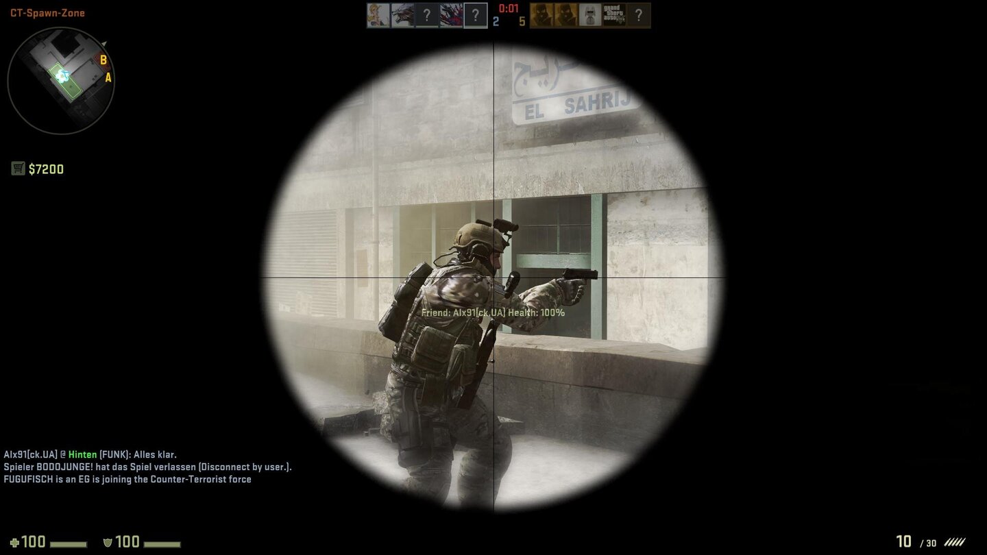 Counter-Strike: Global Offensive (CS:GO) - Screenshots aus der Beta (PC)Der Verwischeffekt bei den Scharfschützen-Gewehren ist gewöhnungsbedürftig.