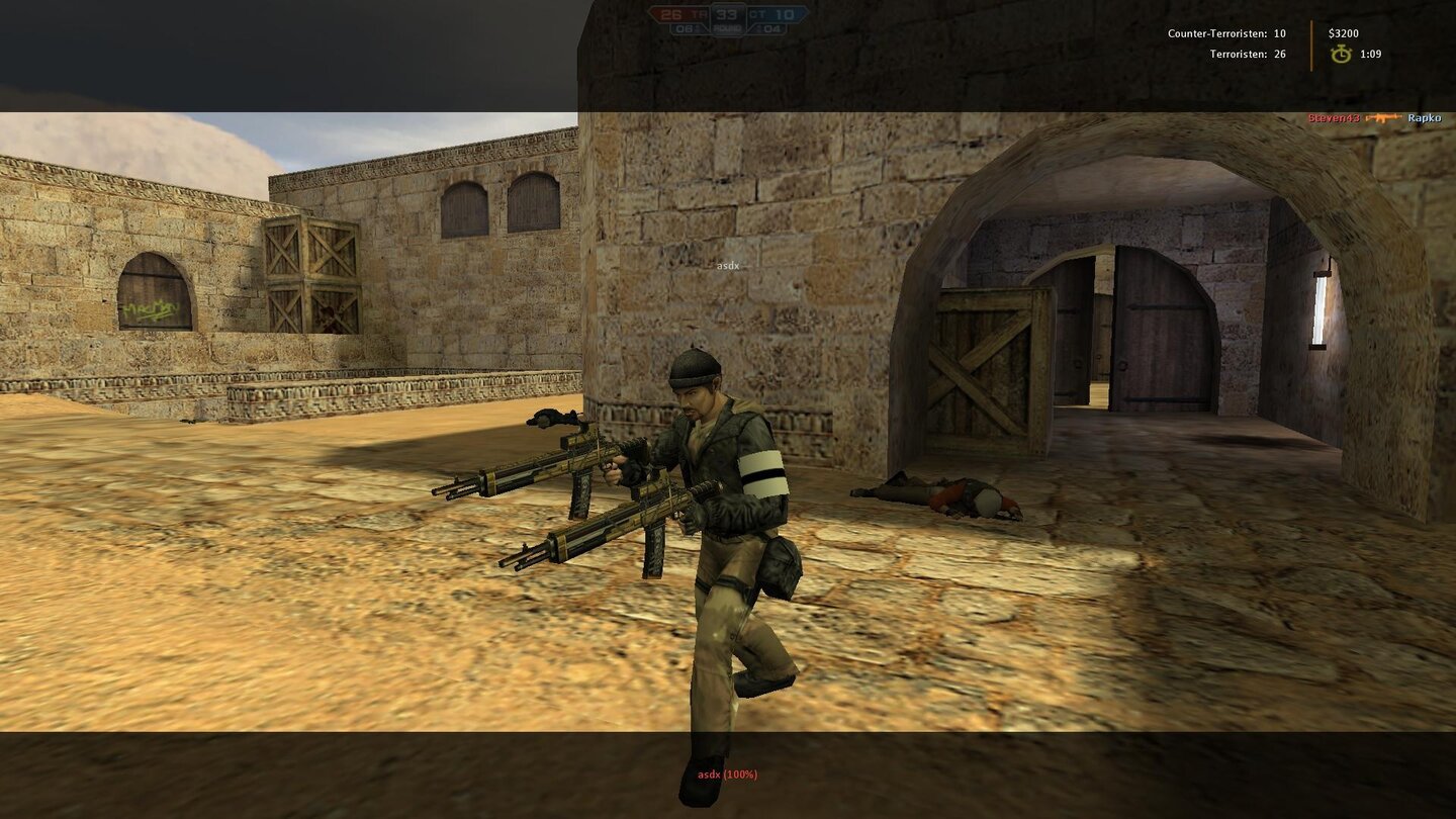 Counter-Strike Nexon: Zombies
Das Crafting bietet bekannte, echte Waffen wie SCAR oder M60, aber auch erfundenes Fantasy-Zeug ist mit von der Partie und hebt die Balance leider völlig aus. Diese doppelt geführten MPs lassen auch noch zoomen.