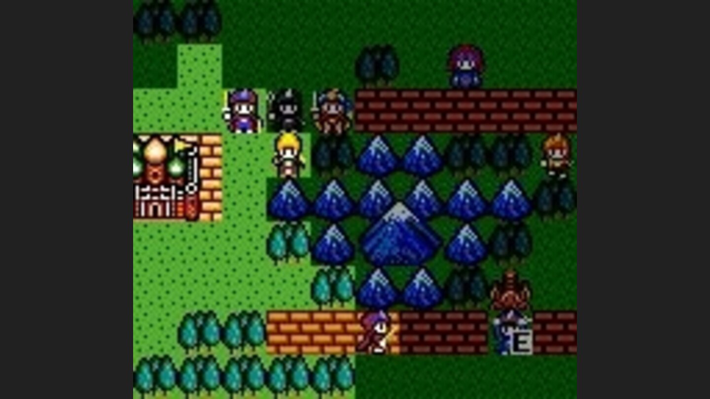 The highlighted fields mark a characters moving range