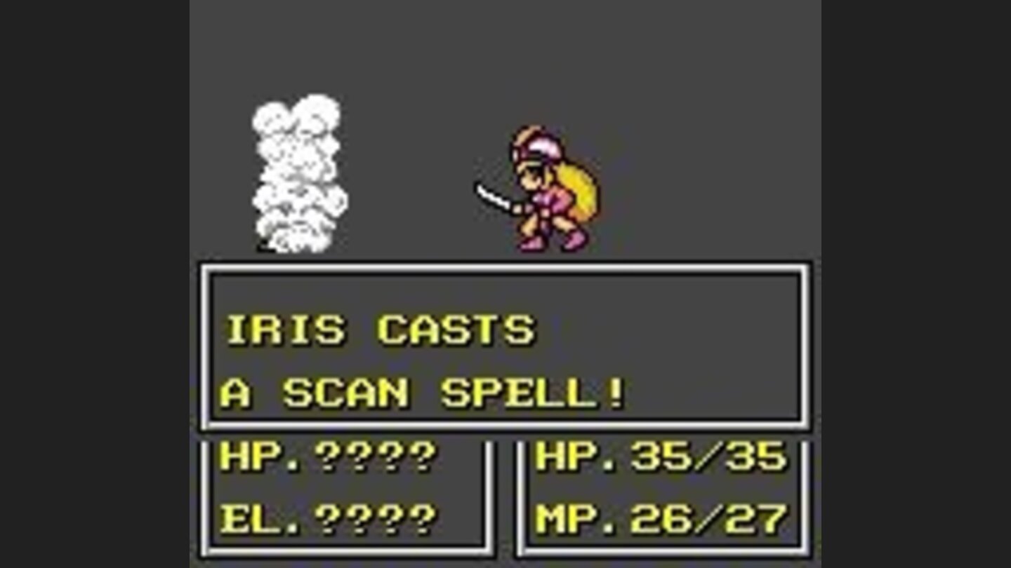 The scan spell is very important as it is the only way to identify enemies before attacking them