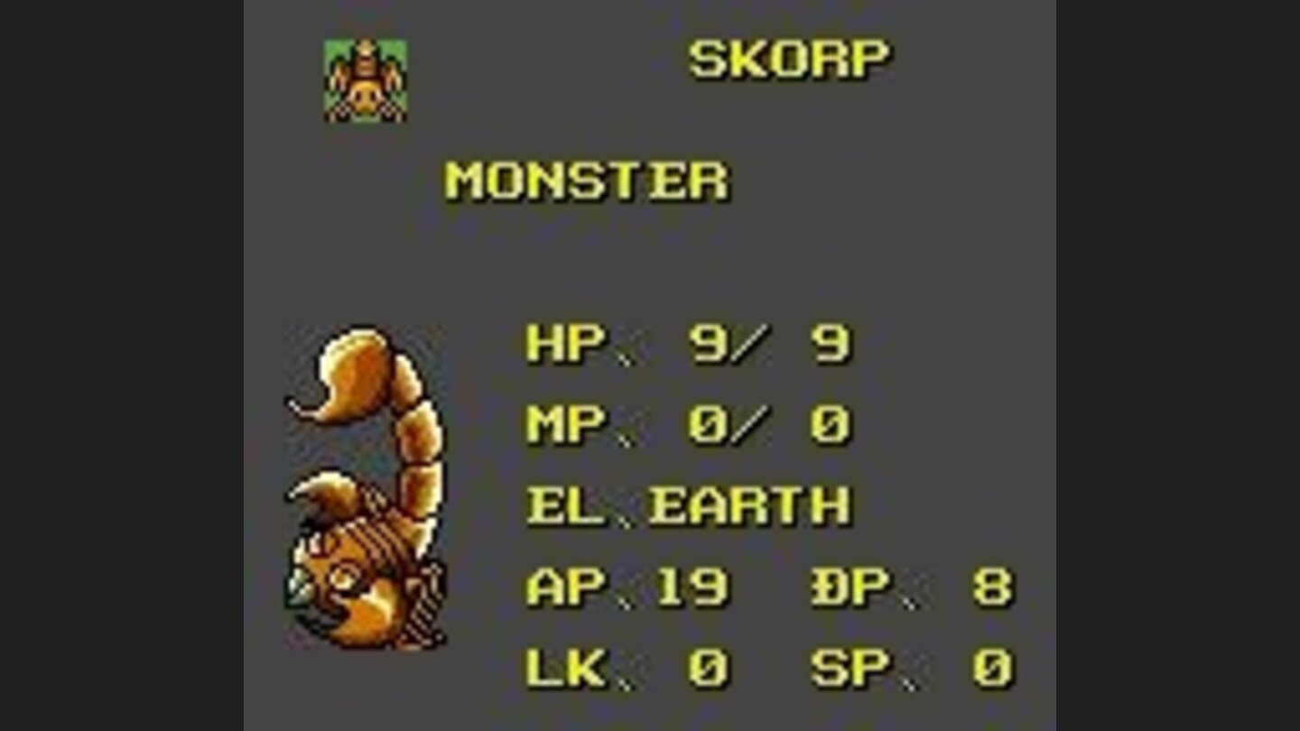 Monsters stats