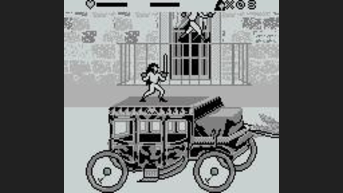 ride on a coach and fight on the roof