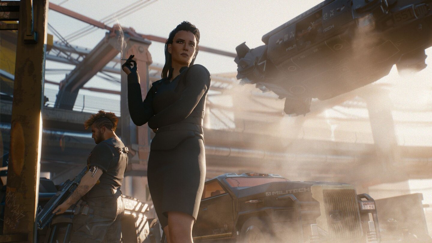 Cyberpunk 2077Das Setting enthält zwar Gleiter und Raumschiffe, selber fliegen dürfen wir aber nicht.