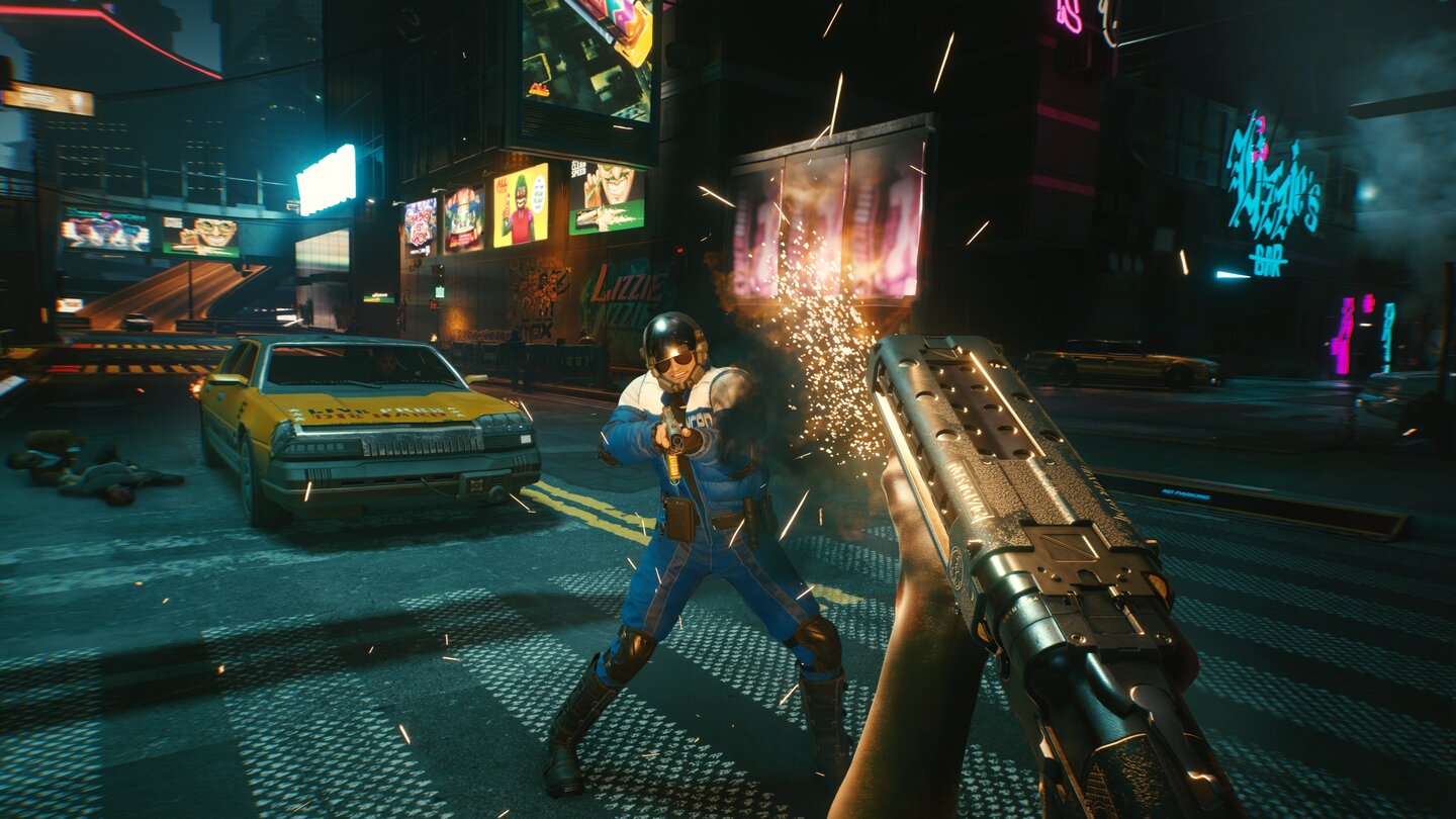 Ihr könnt euch in Cyberpunk 2077 natürlich mit der Polizei anlegen, müsst dann aber mit den Folgen leben.