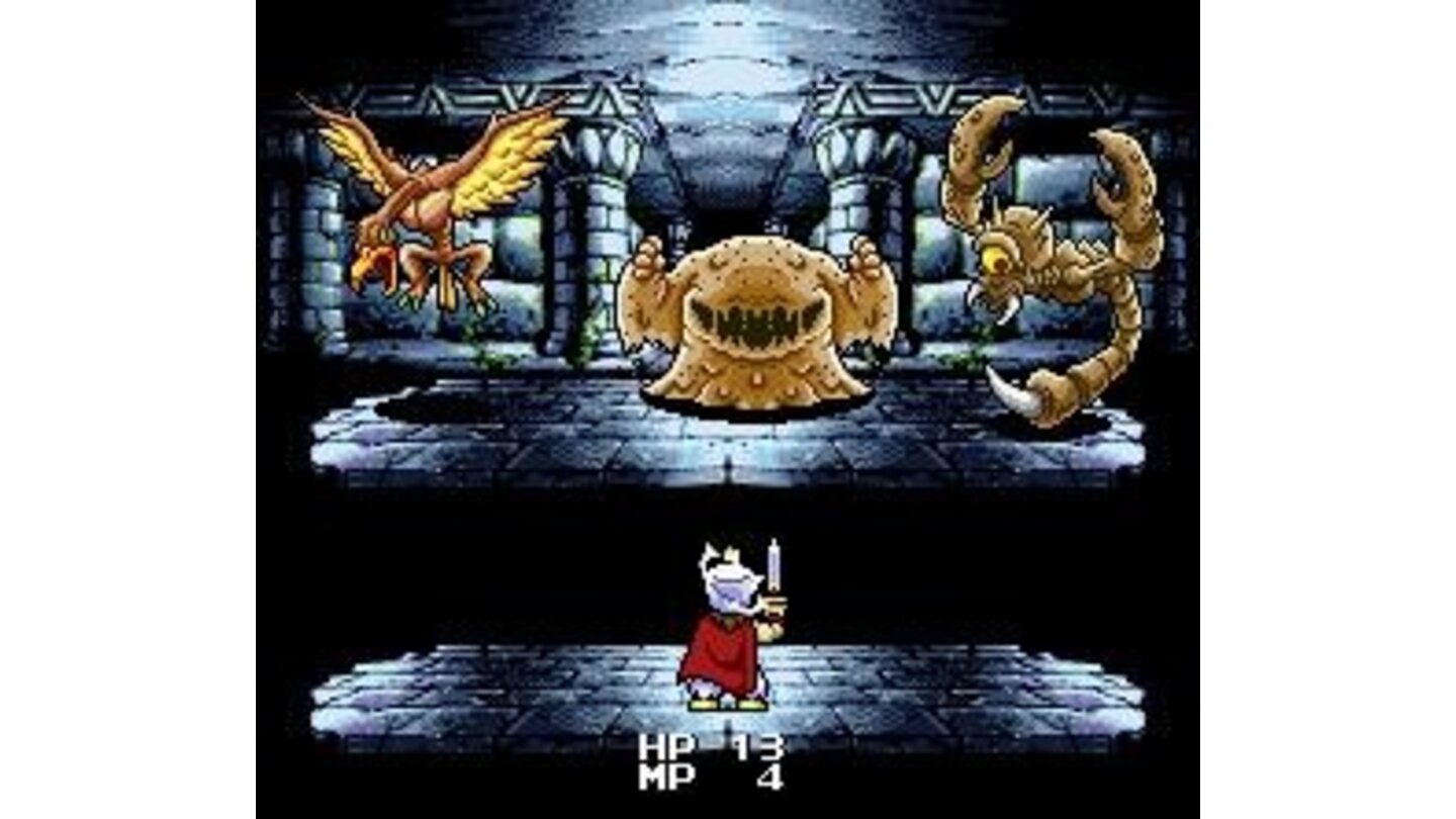 Battle in a dungeon