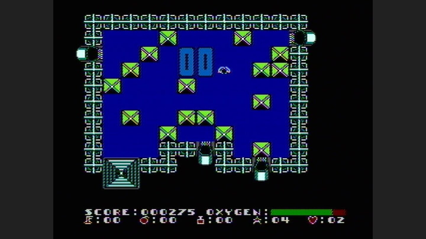 The elevator shaft on level 0