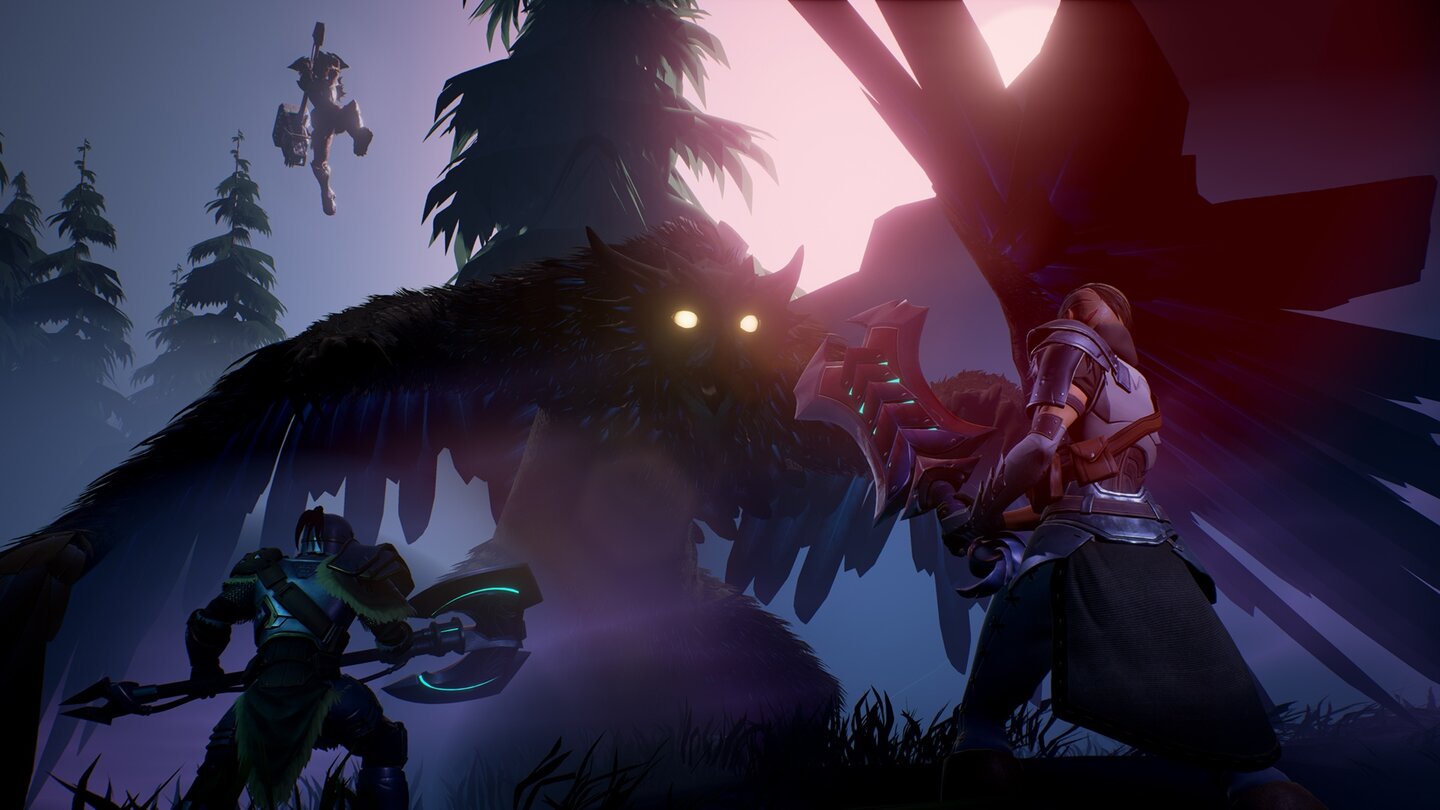 DauntlessDer Behemoth Shrike erscheint wie eine Mischung aus Eule und Bär. Die Entwickler versprechen 20 verschiedene Bestien für das fertige Spiel.