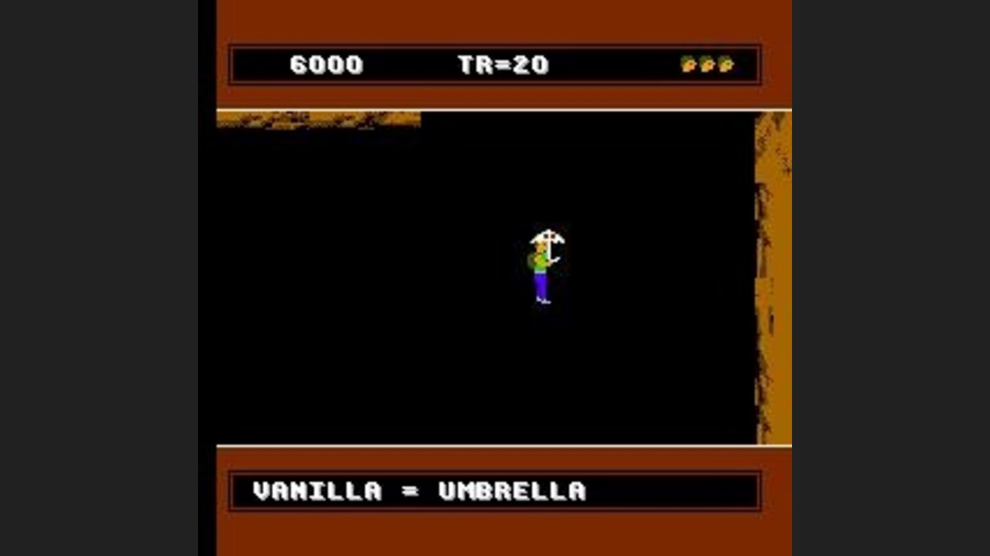 As an umbrella, the blob slows down the boys fall ...