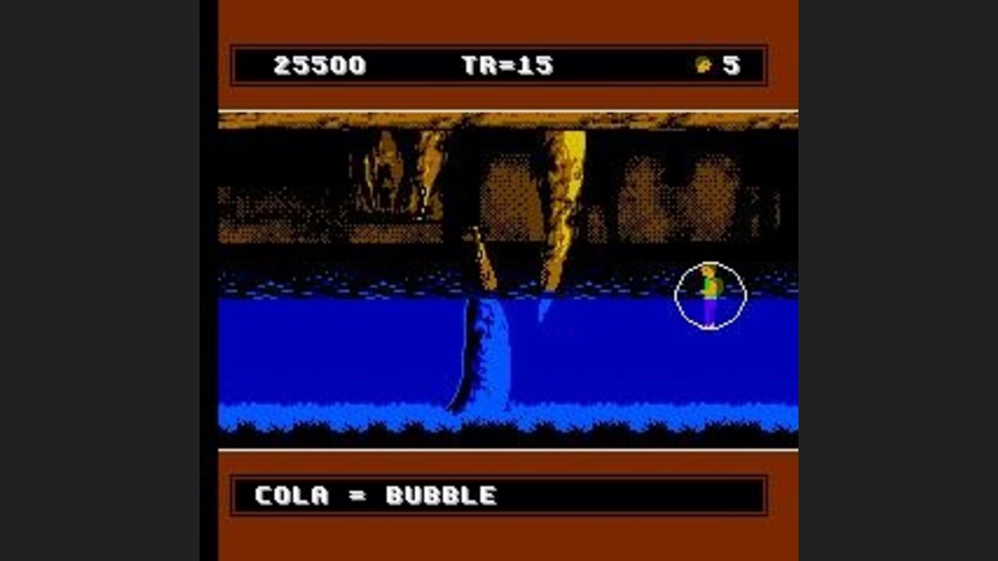 As a bubble, the blob allows the boy to swim through otherwise deadly water ...